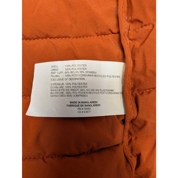 HFX Women’s S Hooded Long Puffer Coat Packable Jacket Zip Plum Org. Warm Winter - Picture 9 of 10